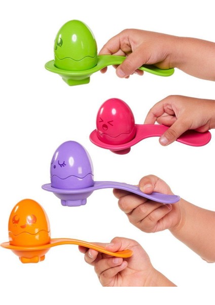 73082 Tomy - Saklambaçlı Yumurtalar Kaşık Seti 6-36 Ay