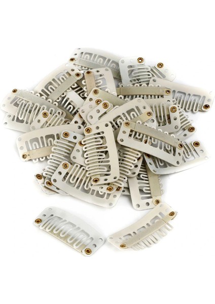 Çıt Çıt Klipsi Küçük - 10 Adet - Beyaz