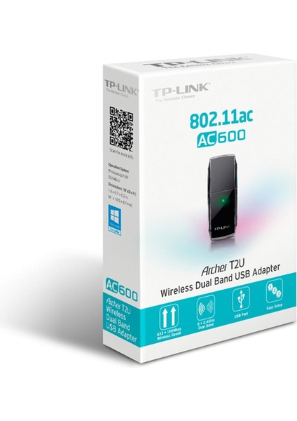 Tp-Link Archer T2U 600 Mbps Kablosuz USB Adaptör AC600 fiyatları