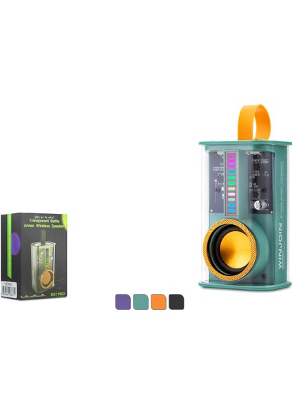 Hadron K07PRO Yeşil Bluetooth Speaker 5W 102-61-47MM