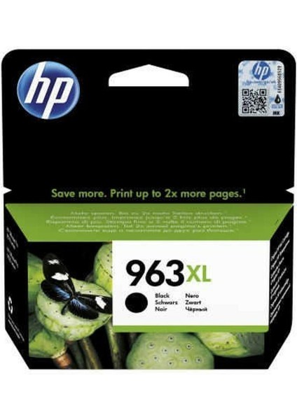 Hp 963XL Yüksek Kapasite Black Siyah Kartuş 3JA30A