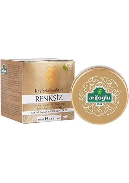 Arifoğlu Kaş Şekillendirici - Renksiz 50ML- Bakım Yapar & Güçlendirir