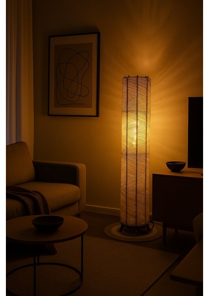 Doğal El Yapımı Lambader Bohem,ahşap,modern,rustik