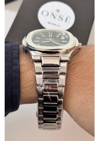 Eşref Tek Model Coliseum Çelik Saat Aktif Takvim Su Gçmz fırsatları