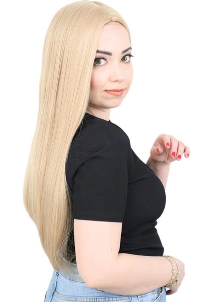 Fiber Sentetik Uzun Düz Peruk - Balköpüğü fiyatları