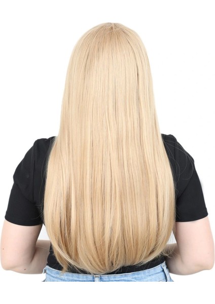 Fiber Sentetik Uzun Düz Peruk - Balköpüğü fırsatları