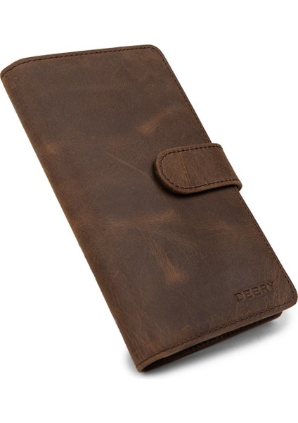 Erkek Hakiki Nubuk Taba Renk Dikey Telefon Bölmeli Cüzdan - 00803MTBAZ01 fiyatları