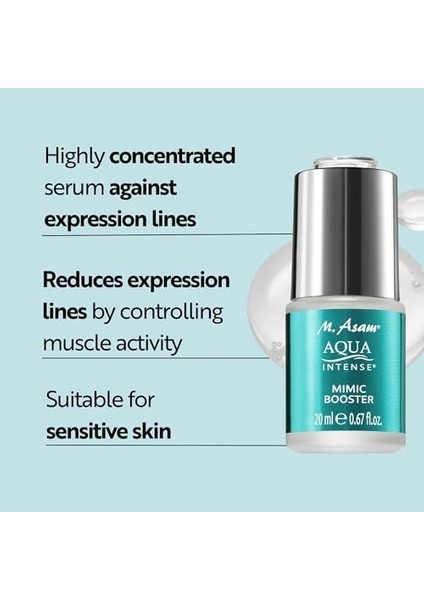 M.asam Aqua Intense Mimik Güçlendirici Yüz Serumu 20 ml