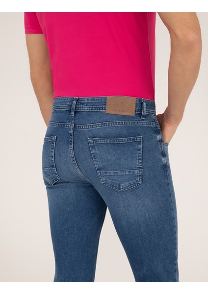 Erkek Mavi Slim Fit Jean Pantolon 50265270-VR036