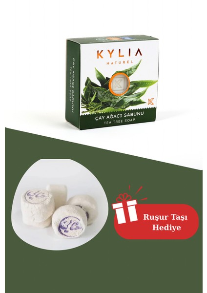 Çay Ağacı Sabunu 125 gr (Ruşur Taşı Hediyeli)