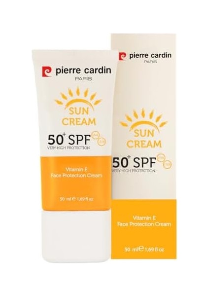 Pierre Cardin Yüksek Uv Korumalı Koyu Leke Önleyici Spf 50 Güneş Kremi Yüz ve Tüm Vücut 50 ml