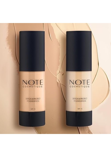 Note Detox & Protect 02 Natural Beige Canlandırıcı Etkili Spf 15 Kapatıcı Fondöten modelleri