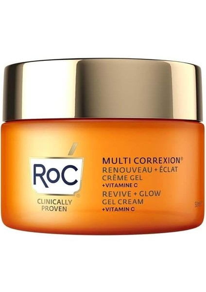 Roc Multi Correxion Revive + Glow Cildi Aydınlatıcı Jel Yüz Kremi 50ML fiyatları