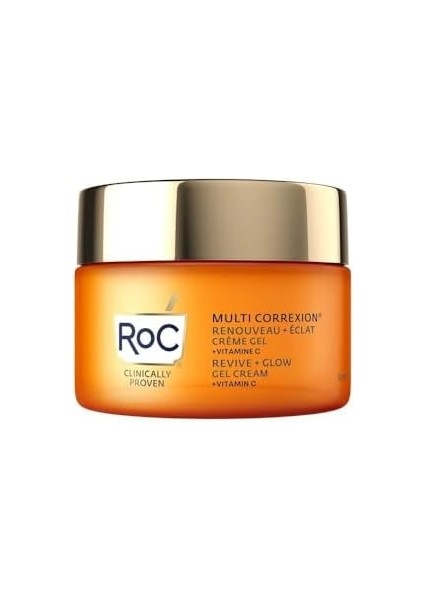 Roc Multi Correxion Revive + Glow Cildi Aydınlatıcı Jel Yüz Kremi 50ML modelleri