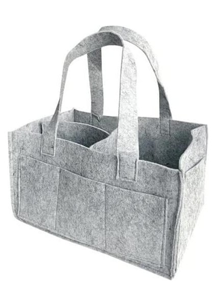 Keçe Anne Bebek Bakım Çantası, Bebek Bezi Düzenleyici, Bebek Ürünleri, Krem, Koyma Taşıma Saklama Organizeri