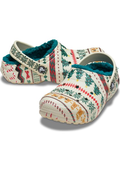 Classic Lined Fair Isle Clog Unisex Terlik fiyatları