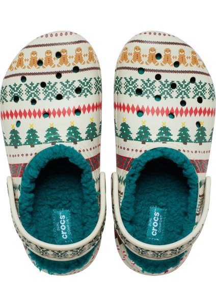 Classic Lined Fair Isle Clog Unisex Terlik modelleri