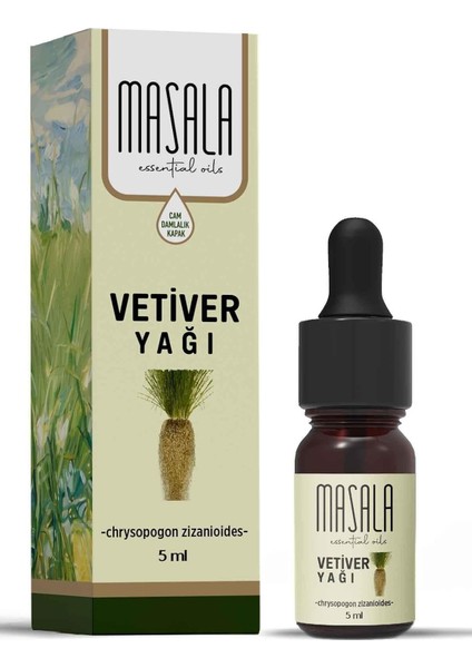 Masala Vetiver Yağı 5 ml - (Vetiver Essential Oil)