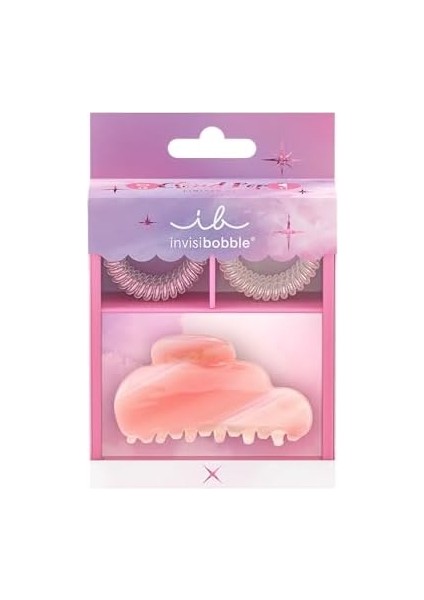 Invisibobble Cloudpop Hediye Değeri Seti - Spiral Saç Bağları ve Pençe Klips Seti, Gündüzden Geceye Şık Updos Için - Tüm Saç Tipleri Için Sağlıklı Saç Aksesuarları Seti - Kadınlar ve Kızlar Için modelleri