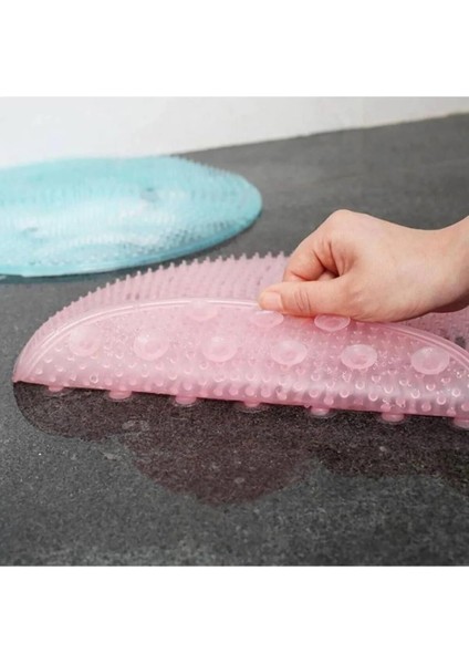 Safestore Pratik Silikon Vantuzlu Banyo Fırçası Masaj Pedi Sırt Ayak Kesesi Yıkama Aleti Sırt Lifi Ayak Matı modelleri