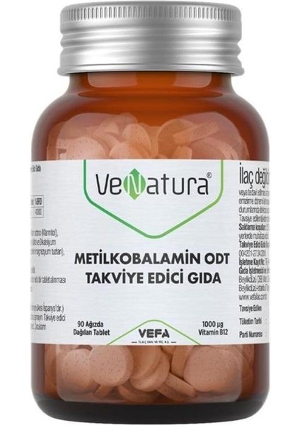 Venatura B12 Metilkobalamin Odt 90 Tablet