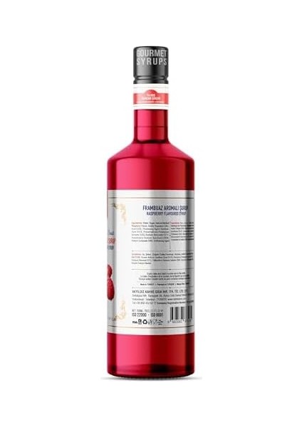 Nish Frambuaz (Raspberry) Aromalı Şurup 700 ml - P fiyatları