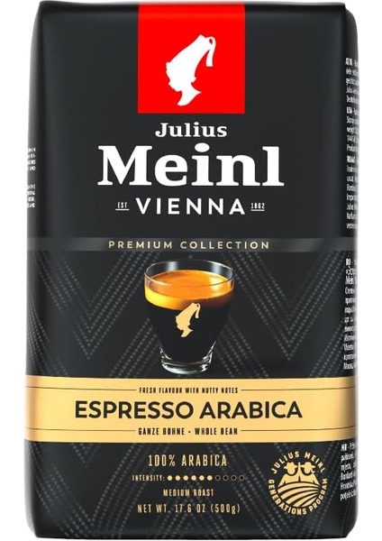 Julius Meinl Premium Collection Espresso Arabica Çekirdek 500 G