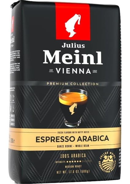 Julius Meinl Premium Collection Espresso Arabica Çekirdek 500 G fiyatları