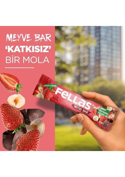 Fellas Meyve Bar, Çilekli ve Fındıklı, 35GR x 12 Adet
