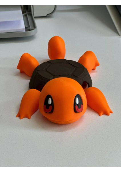 Sevimli Kaplumbağa Bardak Altlığı-Squırtle Pokemon-Turuncu fiyatları