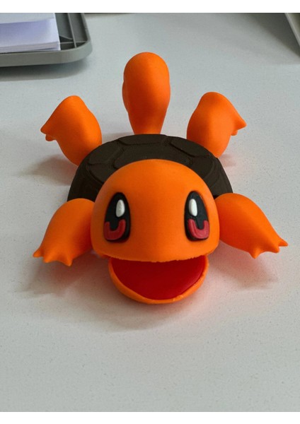 Sevimli Kaplumbağa Bardak Altlığı-Squırtle Pokemon-Turuncu modelleri