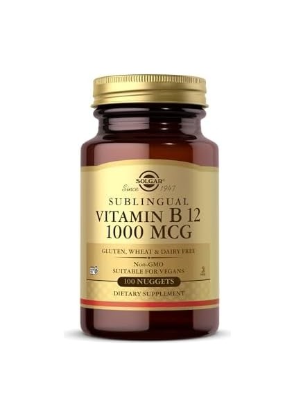 Solgar Vitamin B12 1000MCG 100 Tablet fiyatları