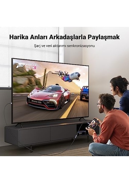 Gen2 100 W Thunderbolt 3 Type-C To Type-C Örgülü Uzatma Kablosu 1 Metre modelleri