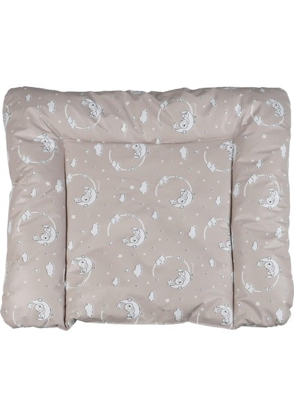 Baby'ness Elyaf Dolgulu Pvc Alt Değiştirme Minderi, Sıvı Geçirmez, Leke Tutmaz, Aydede Desenli, Bej, 75X85CM fiyatları