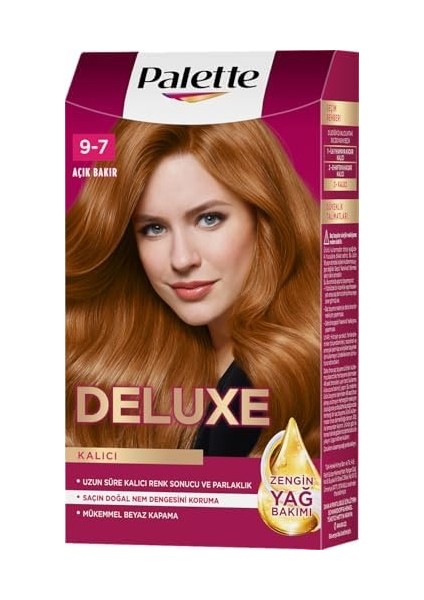 Palette Deluxe Saç Boyası 9-7 Açık Bakır 50 Mililitre fiyatları