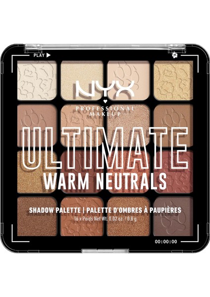 Nyx Professıonal Makeup, Nihai Gölge Paleti, Göz Farı Paleti - Sıcak Nötrler fiyatları