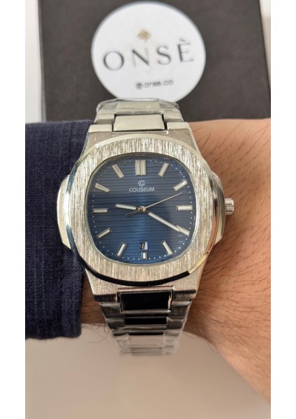 Eşref Tek Model Coliseum Çelik Saat Aktif Takvim Su Gçmz