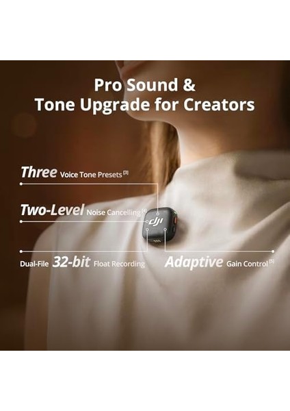 Djı Mikrofon 3 (1 Tx + 1 Rx), /kamera/ Için Kablosuz Yaka Mikrofon, Ultralight, Uzatılmış Çalışma Süresi ve Hızlı Şarj, 1312FT (400M) Iletim, Gürültü Engelleme, Vlog, Akış fiyatları