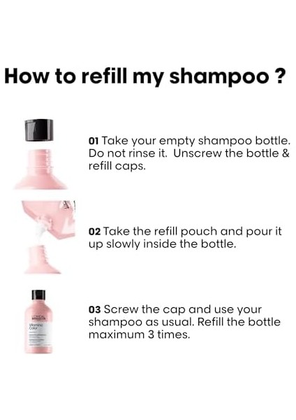 L'oréal Professionnel Paris Serie Expert Vitamino Color Boyalı Saçlar Için Renk Koruyucu Refill Şampuan 500ML modelleri