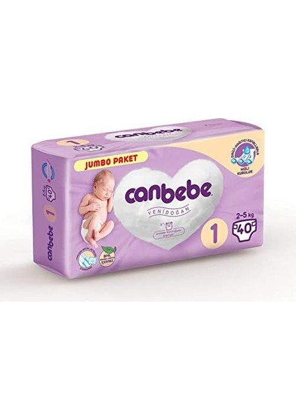 Canbebe Baby Diapers Pnm Jumbo Newborn 40 Yeni Doğan Bebek Bezi fiyatları