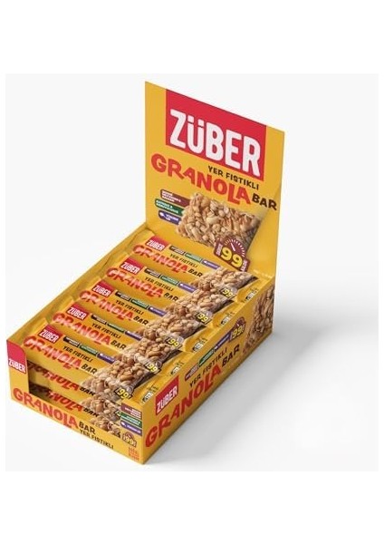 Züber Granola Bar Yer Fıstıklı, 25GR, 15 Adet modelleri
