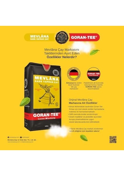 Goran Tee – Mevlana Demlik Poşet Çay 600G fiyatları
