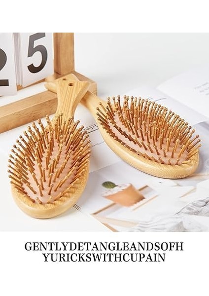 Mta High-Tech Doğal Bambu Saç Fırçası, Kadınlar ve Erkekler Için Hava Yastıklı Tarak, Ahşap Saç Fırçası, Rahatlatıcı, Saç Derisi Masajı, Anti-Statik Tarak fiyatları