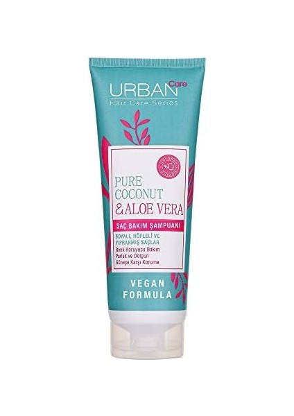 Urban Care Pure Coconut & Aloe Vera Boyalı Saçlara Özel Renk Koruyucu Saç Bakım Şampuanı 250 Ml- Vegan