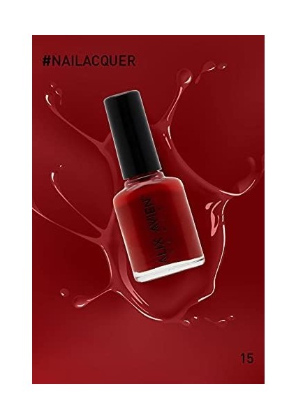 Kan Kırmızı Oje 15 - Yüksek Pigmentli Uzun Süreli Kalıcılık Hızlı Kuruma - Nail Lacquer 15 modelleri
