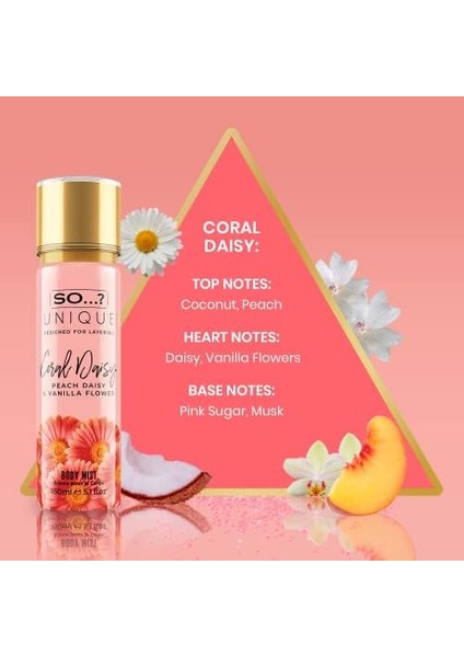 So...? So…? Unique Coral Daisy Vücut Spreyi 150ML