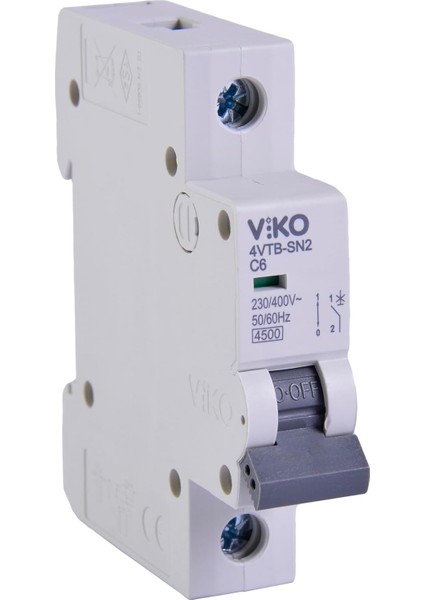 4VTB-1C06 Otomatik Sigorta 4,5ka C Tipi 1 Kutup 06A