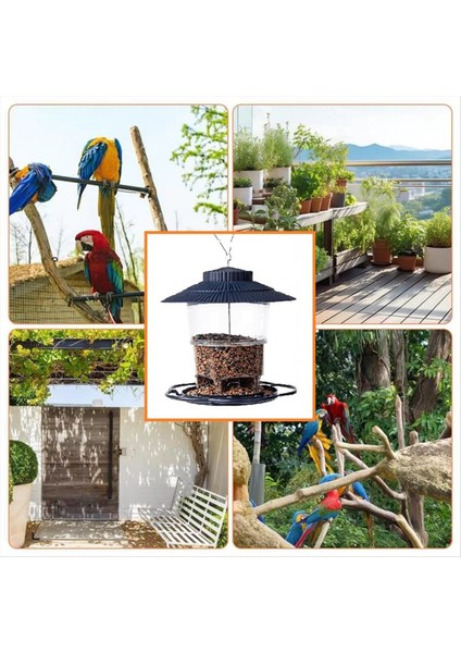 Açık bahçe için asılı kuş besleyici anti-squirrel kanca sinek kuşu besleyici kuş besleyici (Yurt Dışından)