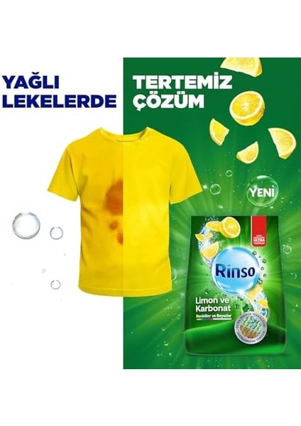 Rinso Toz Çamaşır Deterjanı Limon ve Karbonat Renkliler ve Beyazlar Için 6 kg fiyatları