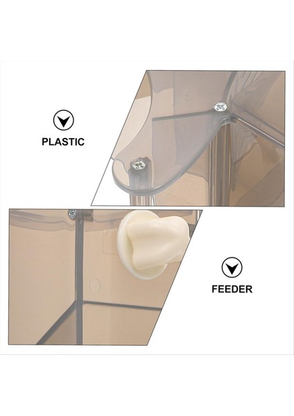 Papağan besleyici kuş gıda kasesi papağan konteyneri basit yapı besleme kasesi kuşlar kuş besleyici a (Yurt Dışından)